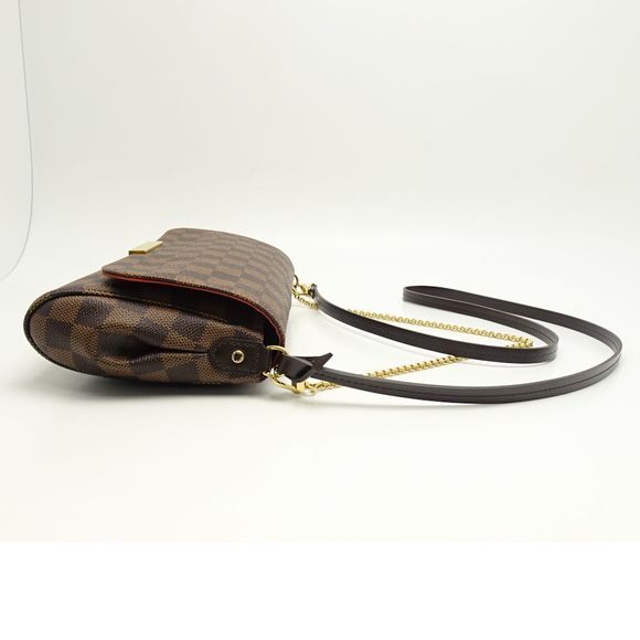 Louis Vuitton Damier Favorite MM Ebene 2WAY Bag Brown - Picture 3 of 7